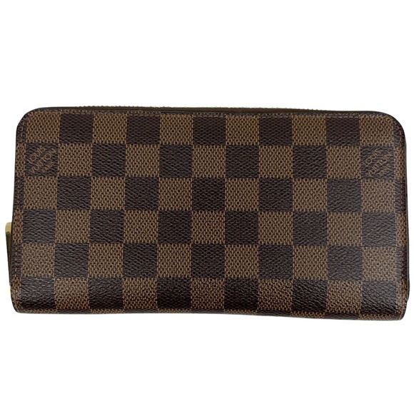 Louis Vuitton Wallet Coin Bill Damier Zippy Brown Zip - Picture 1 of 6